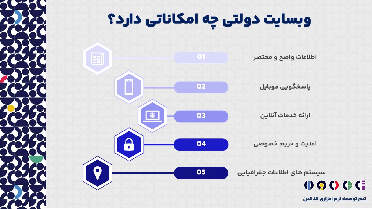 امکانات وبسایت دولتی چیست؟